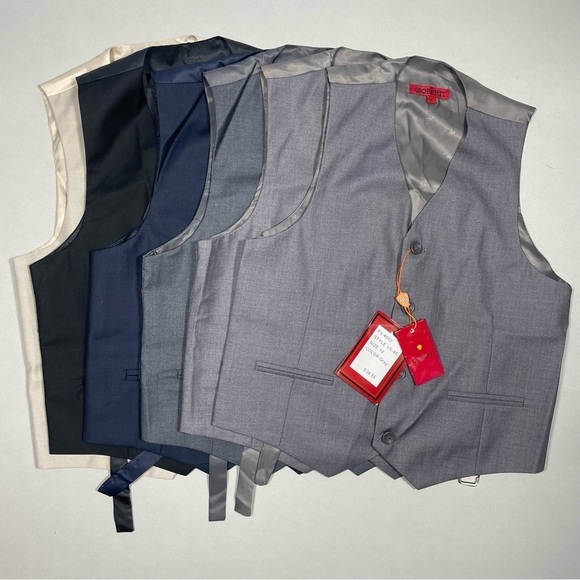 Bundle of 6 Geoberti Formal Vests - Picture 1 of 11